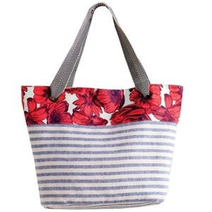 Maaji Reversible Canvas Beach Tote Bag